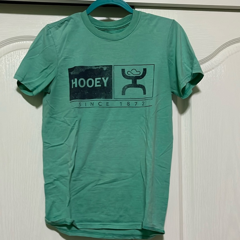 Hooey teal shirt